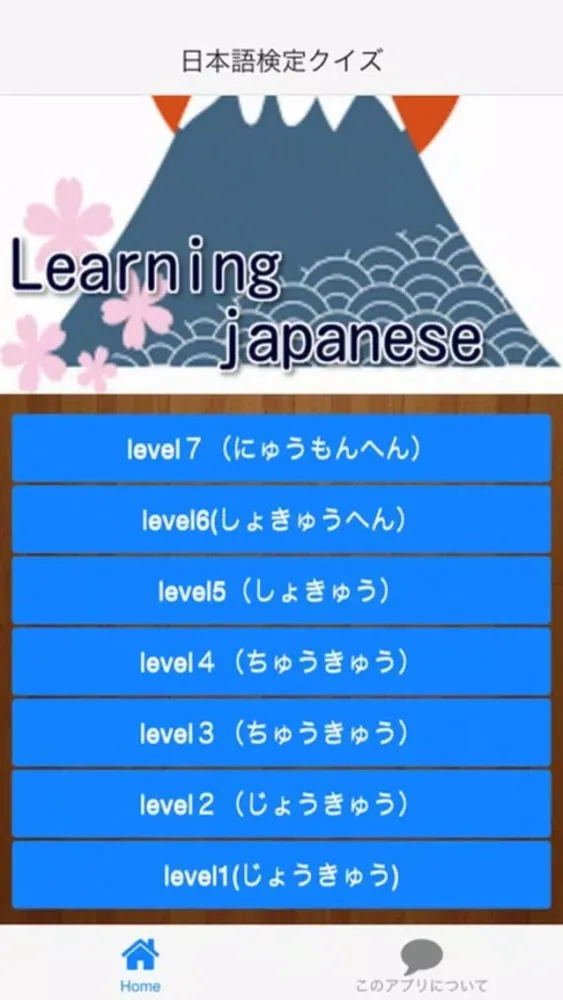 日本語検定クイズ應用截圖