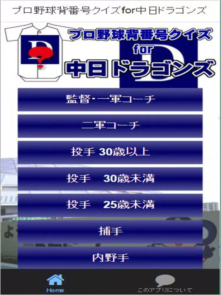Capturas de pantalla de プロ野球背番号クイズ for 中日ドラゴンズ iPad 
