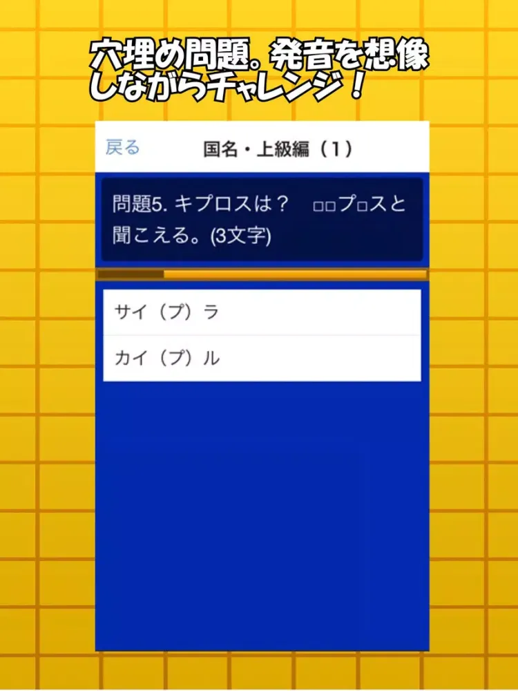 Capturas de pantalla de 意外な発音：国名・都市名英語クイズ iPad 