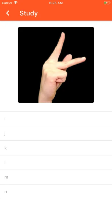 Captures d'écran de Fingerspelling Trainer