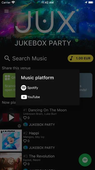 JUX - Mobile Jukebox سکرین شاٹس