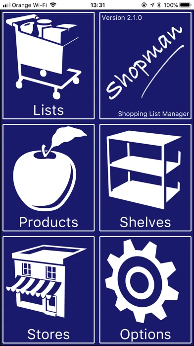Shopman Shopping List Manager スクリーンショット