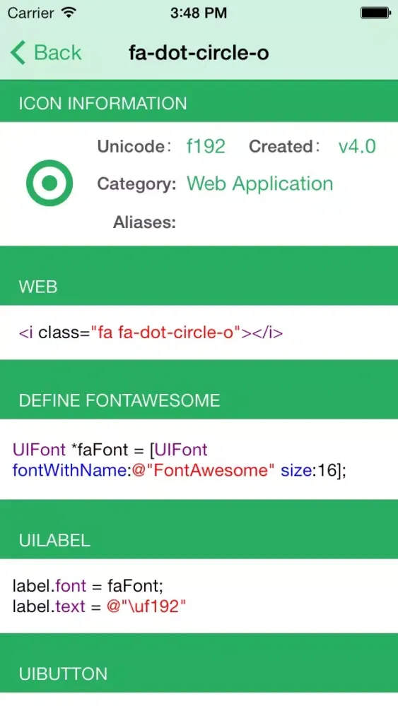 FontAwesome Guide应用截图