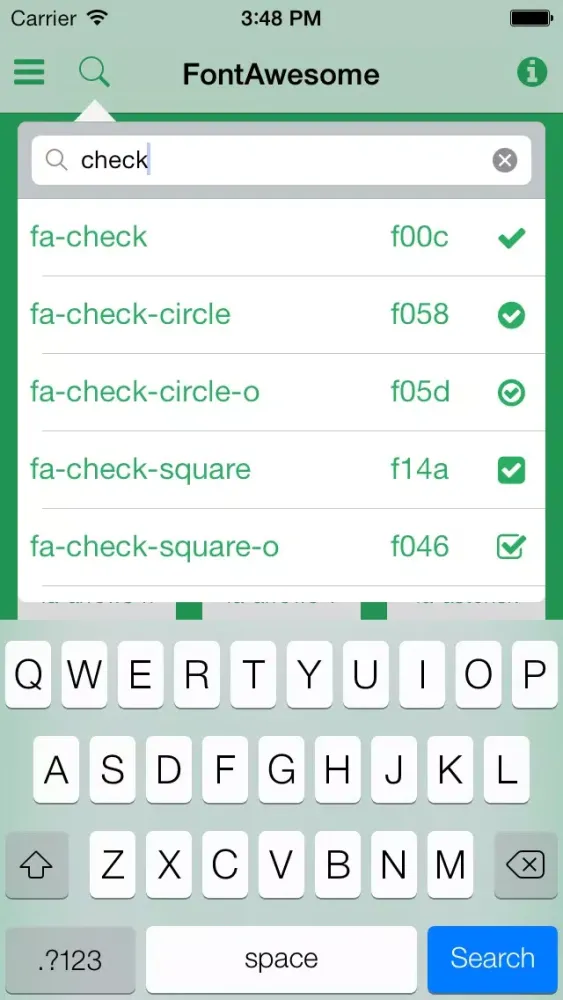 FontAwesome Guide应用截图