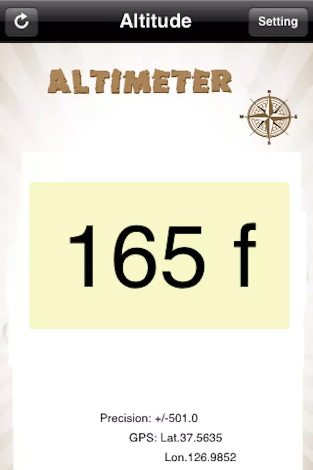 Ảnh chụp màn hình của Altimeter + HD FREE