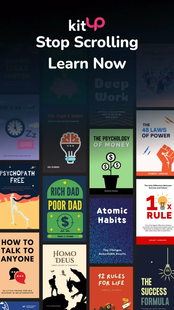 Capturas de tela do kitUP: Audiobook Summaries