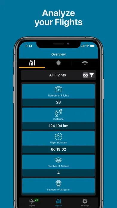 Air Travel Log Screenshots