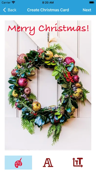Captures d'écran de Christmas New Year Card Maker