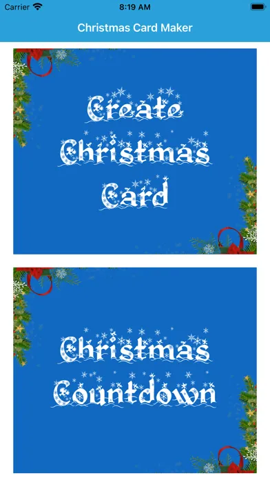 Captures d'écran de Christmas New Year Card Maker
