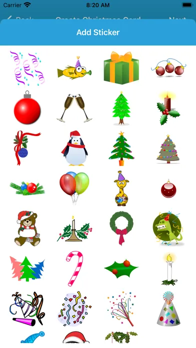 Captures d'écran de Christmas New Year Card Maker