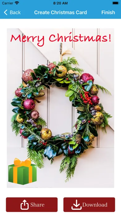 Captures d'écran de Christmas New Year Card Maker