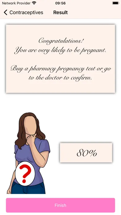Pregnancy Test - Symptoms Quiz 스크린샷