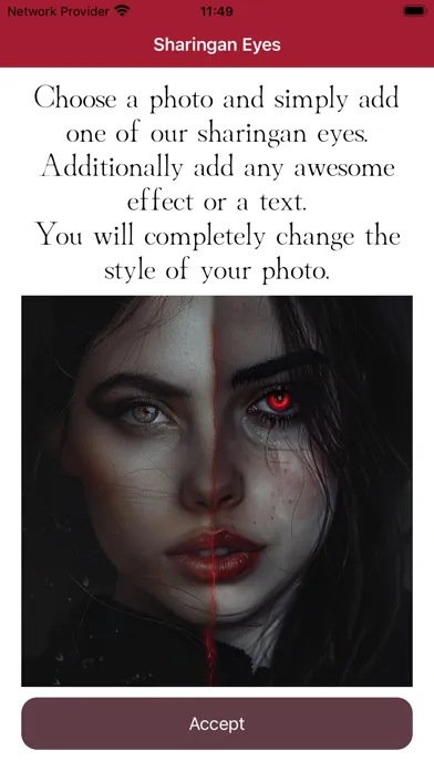 Sharingan Eyes like Naruto স্ক্রিনশট