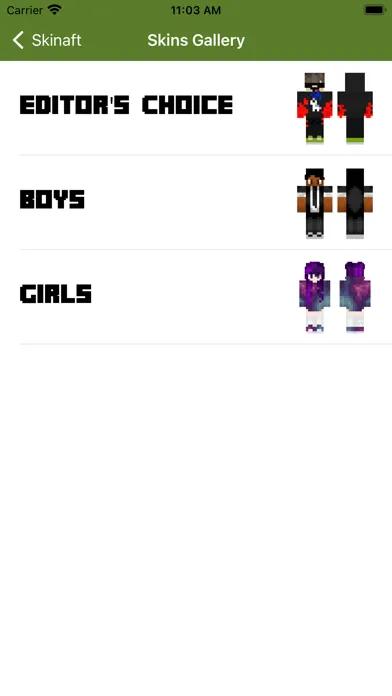 Skinaft - Skins for Minecraft应用截图