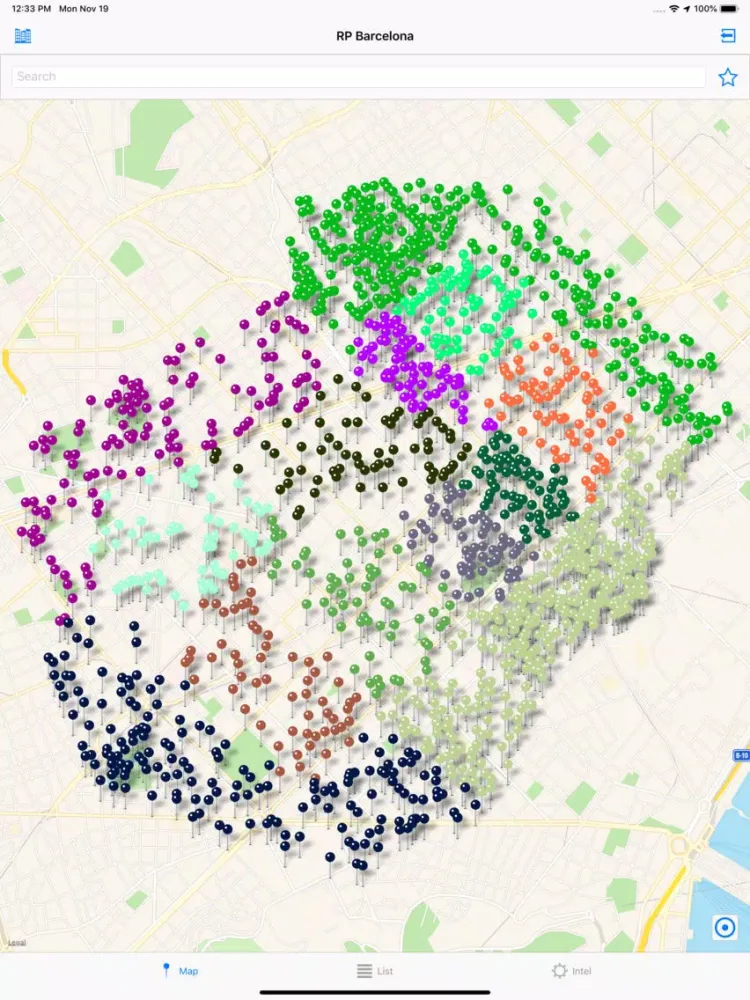 Tangkapan layar Anomaly App iPad