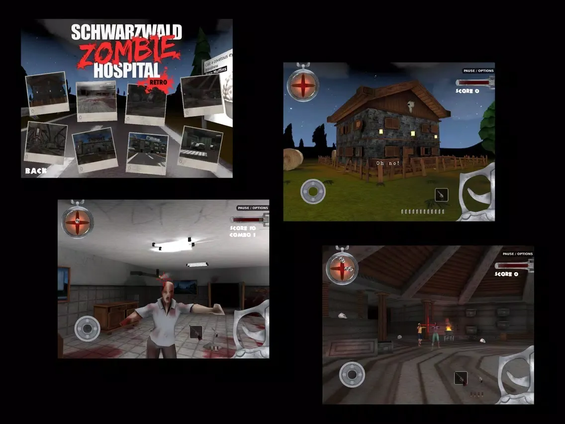 Tangkapan layar Schwarzwald Zombie Hospital iPad 
