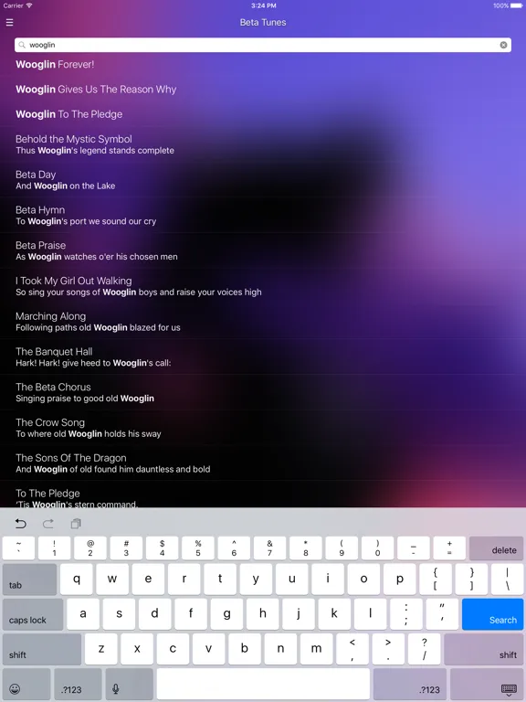 Скриншоты Beta Tunes (Beta Theta Pi) iPad 