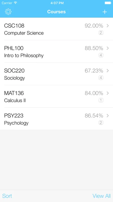 Tangkapan skrin Grades - Grade Tracker and Student Task Manager