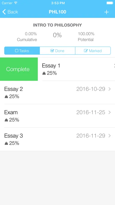 Tangkapan skrin Grades - Grade Tracker and Student Task Manager