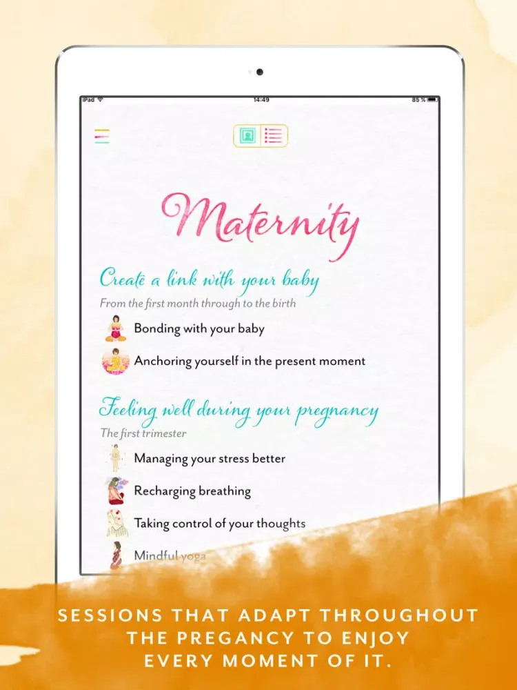 ภาพหน้าจอของ Maternity - Mindfulness for pregnancy iPad 