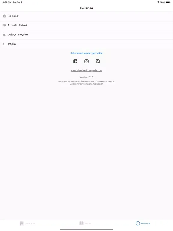 Bizimizmir Magazin iPad  سکرین شاٹس