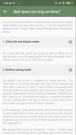 Mindfulness Bell Screenshots