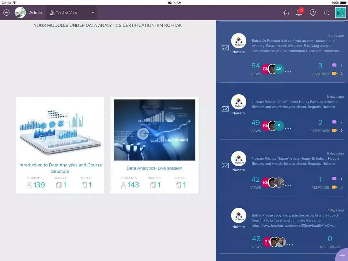 Screenshot di Nulearn iPad 