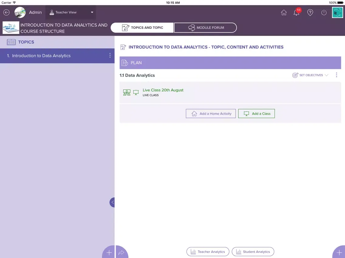Screenshot di Nulearn iPad 