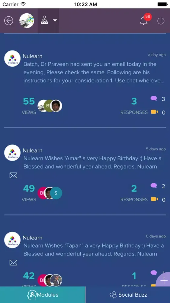 Screenshot di Nulearn