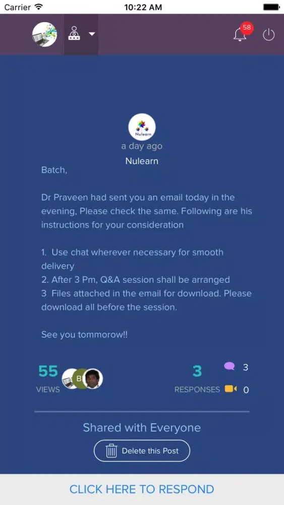 Screenshot di Nulearn