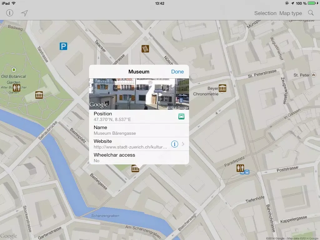 Leisuremap Switzerland, Camping, Golf, Swimming, Car parks, and more iPad  Screenshots