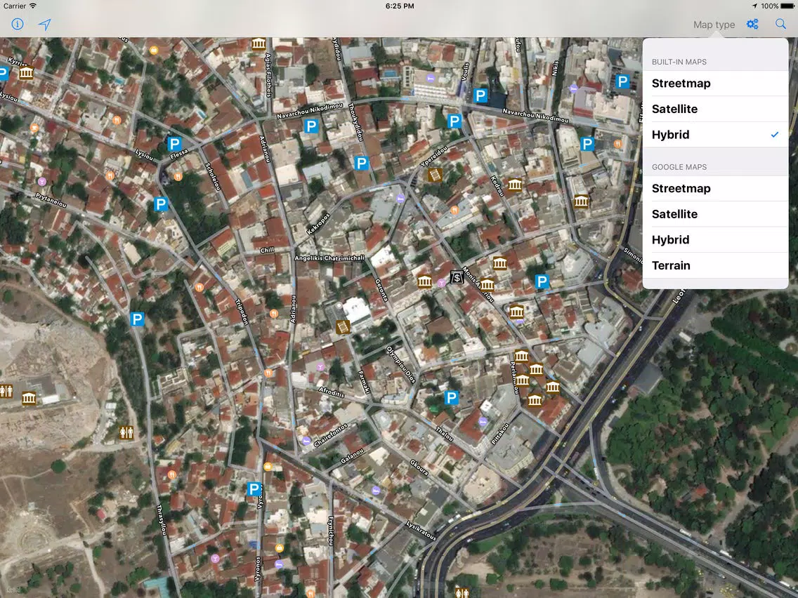 Leisuremap Greece, Camping, Golf, Swimming, Car parks, and more iPad  স্ক্রিনশট