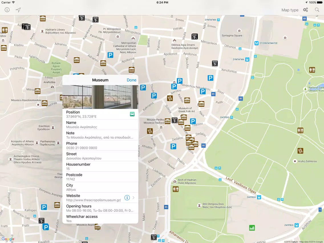 Leisuremap Greece, Camping, Golf, Swimming, Car parks, and more iPad  স্ক্রিনশট