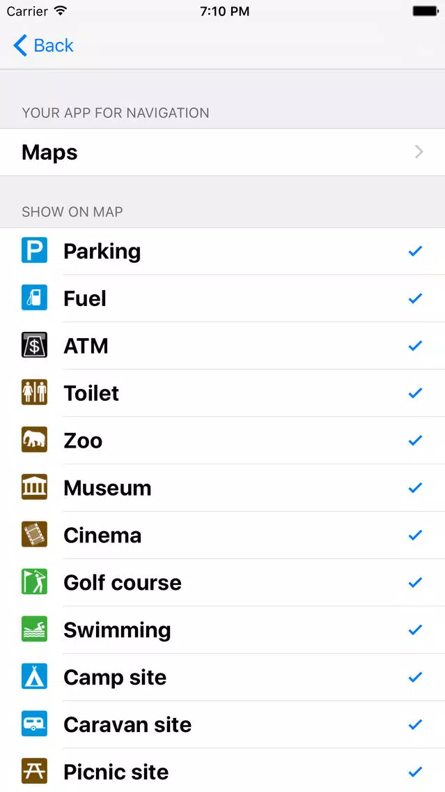 Leisuremap Greece, Camping, Golf, Swimming, Car parks, and more স্ক্রিনশট