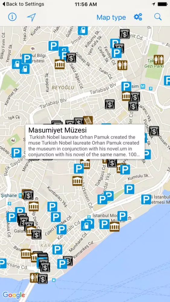 Leisuremap Turkey, Camping, Golf, Swimming, Car parks, and more Screenshots