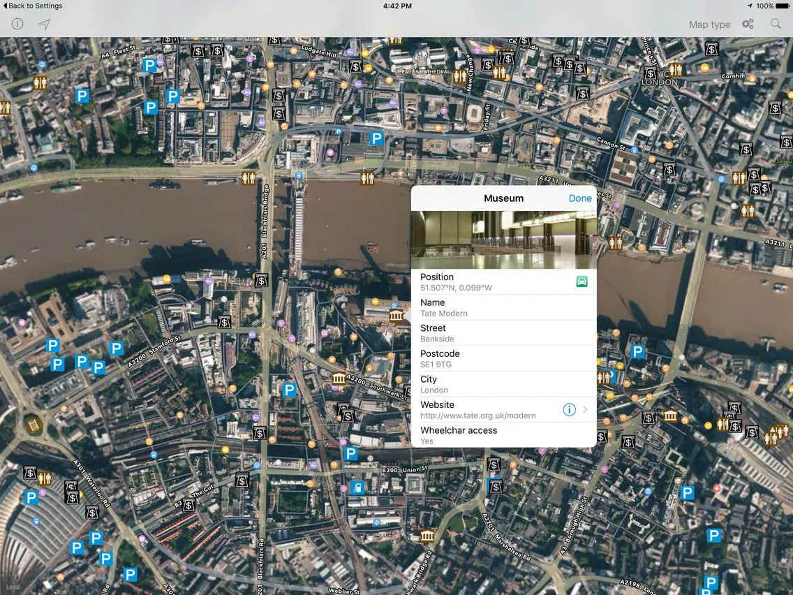 Leisuremap United Kingdom, Camping, Golf, Swimming, Car parks, and more iPad  Ekran Görüntüleri