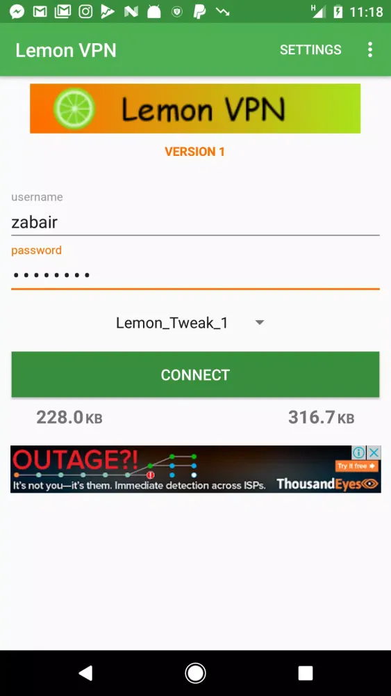 Lemon VPN স্ক্রিনশট