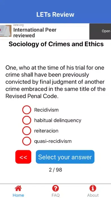 Criminology Board Exam Review Screenshots