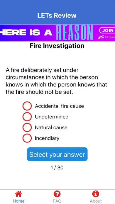 Zrzuty ekranu LETs Review Fire Officer Exam