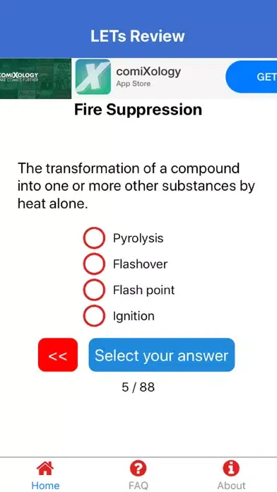Zrzuty ekranu LETs Review Fire Officer Exam