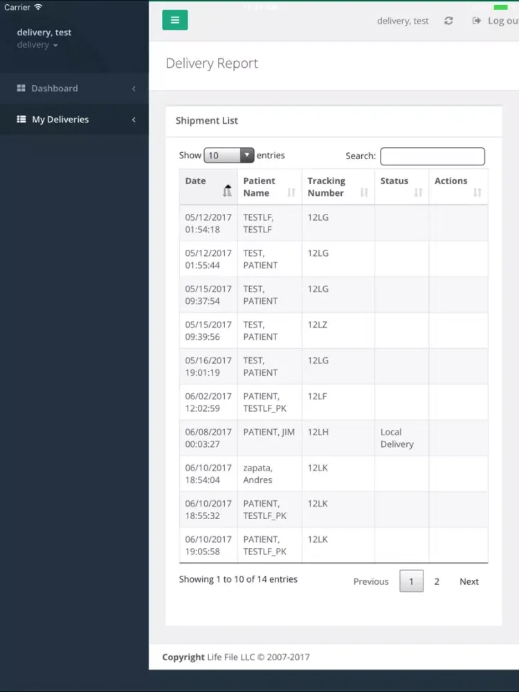 Home Delivery Management iPad  Ekran Görüntüleri