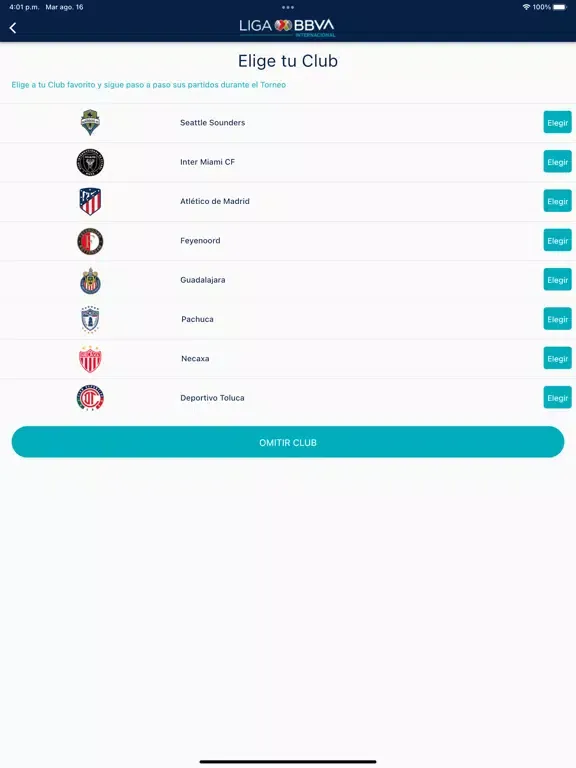LIGA BBVA MX INTERNACIONAL iPad  Screenshots