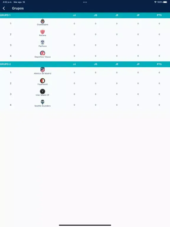 LIGA BBVA MX INTERNACIONAL iPad  Screenshots
