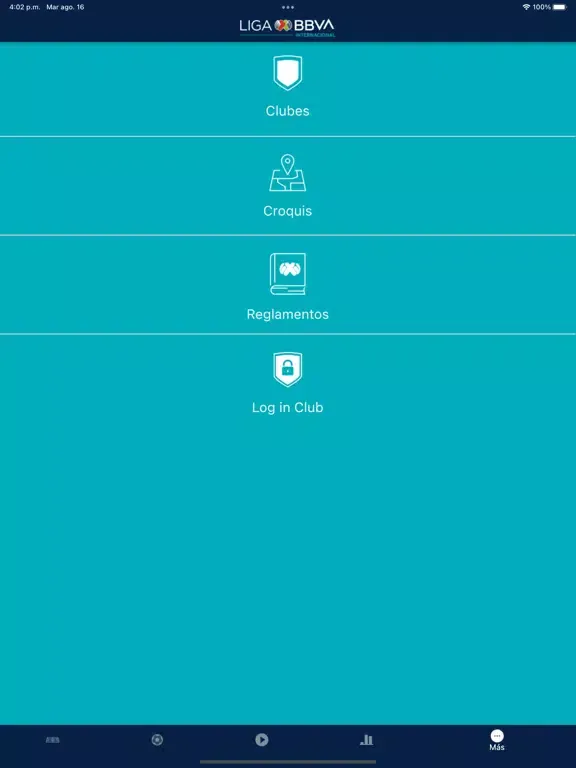 LIGA BBVA MX INTERNACIONAL iPad  Screenshots
