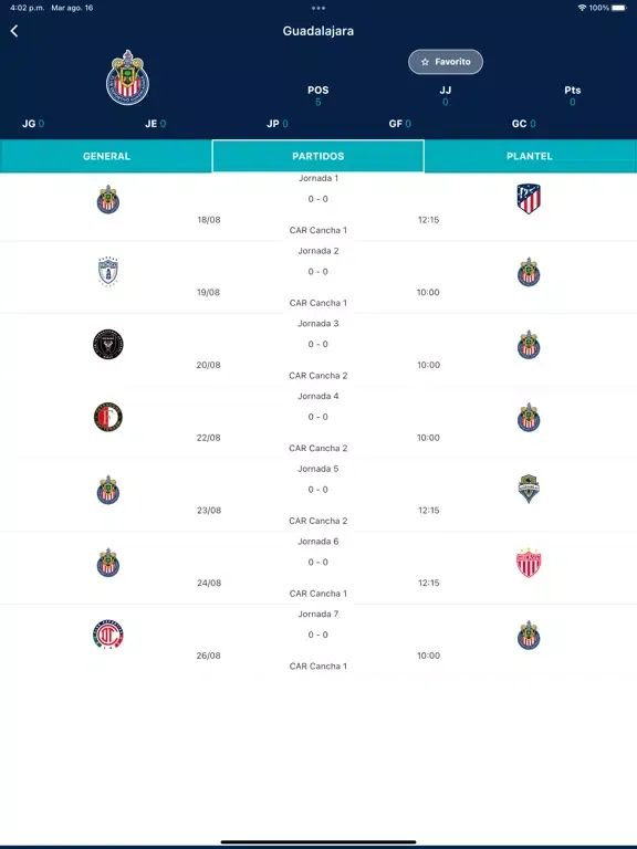 LIGA BBVA MX INTERNACIONAL iPad  Screenshots