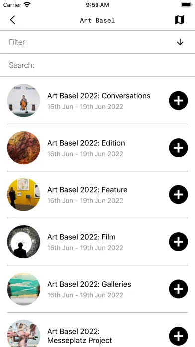 Zrzuty ekranu Art Basel Art Week 2022