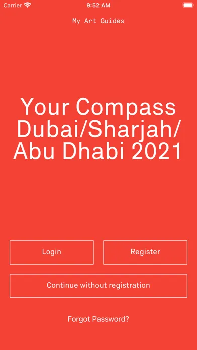 Captures d'écran de My Art Guide UAE 2021