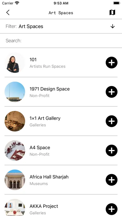 Captures d'écran de My Art Guide UAE 2021