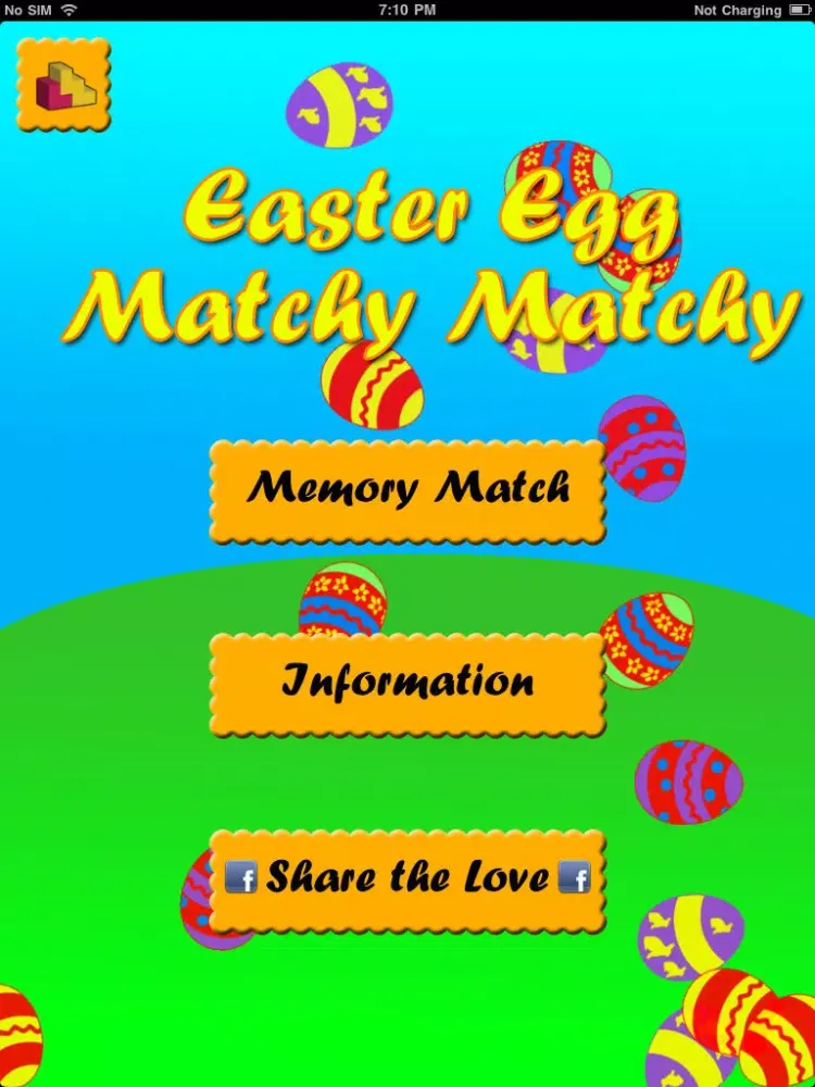 Tangkapan layar Easter Egg Matchy Matchy iPad 