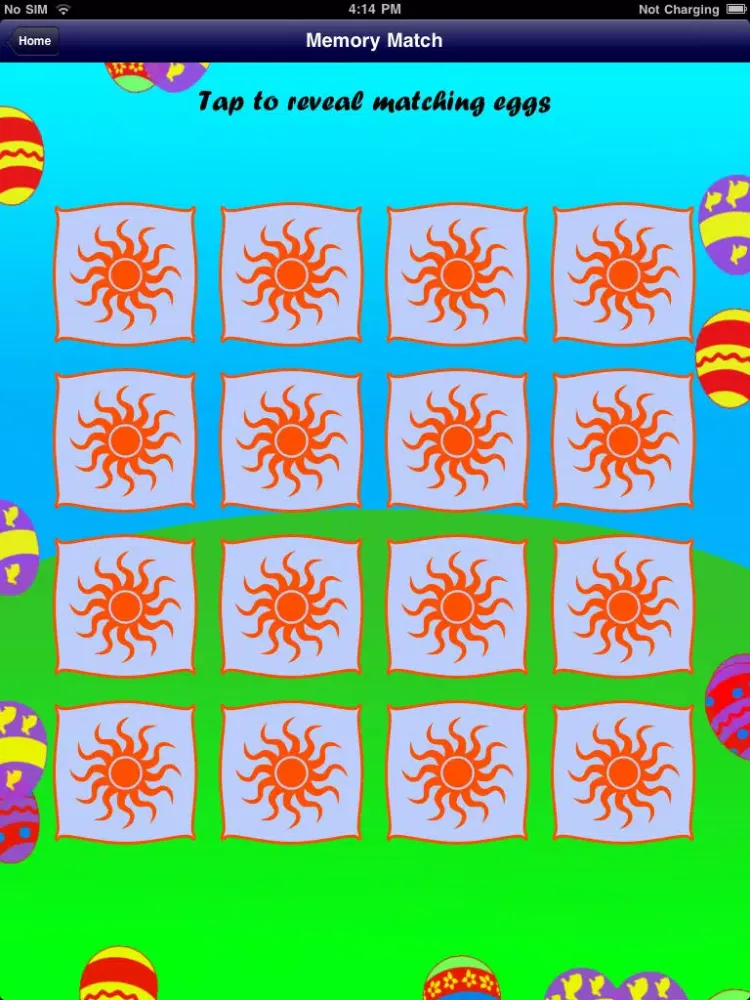 Tangkapan layar Easter Egg Matchy Matchy iPad 